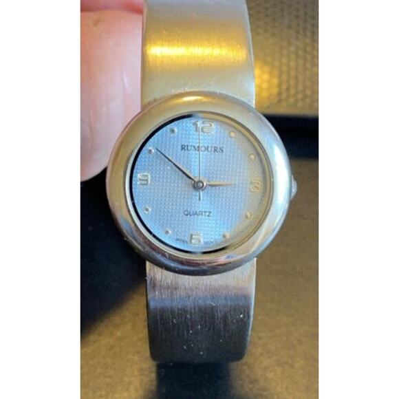 37mm Silver Tone Rumours Watch, Expansion Band, Military Time on Dial - Picture 2 of 2